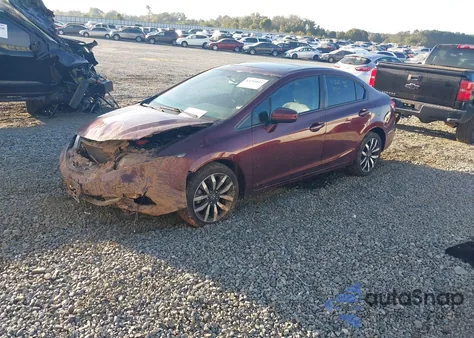 2015 Honda Civic Ex-L from USA, damaged, VIN 2HGFB2F98FH538280